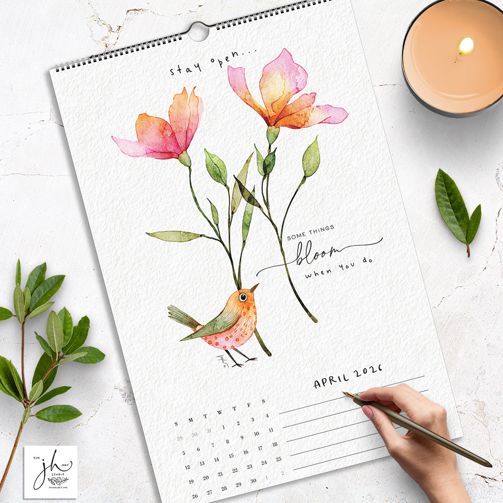 Start Where You Are 2026 Wall Calendar by Joy Hall (USA Shipping Only)