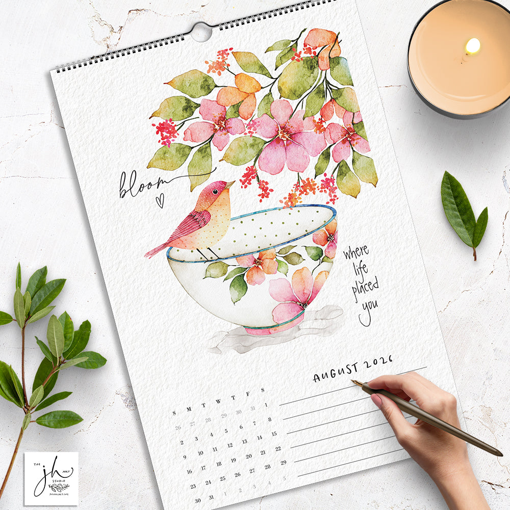 Start Where You Are 2026 Wall Calendar by Joy Hall (USA Shipping Only)