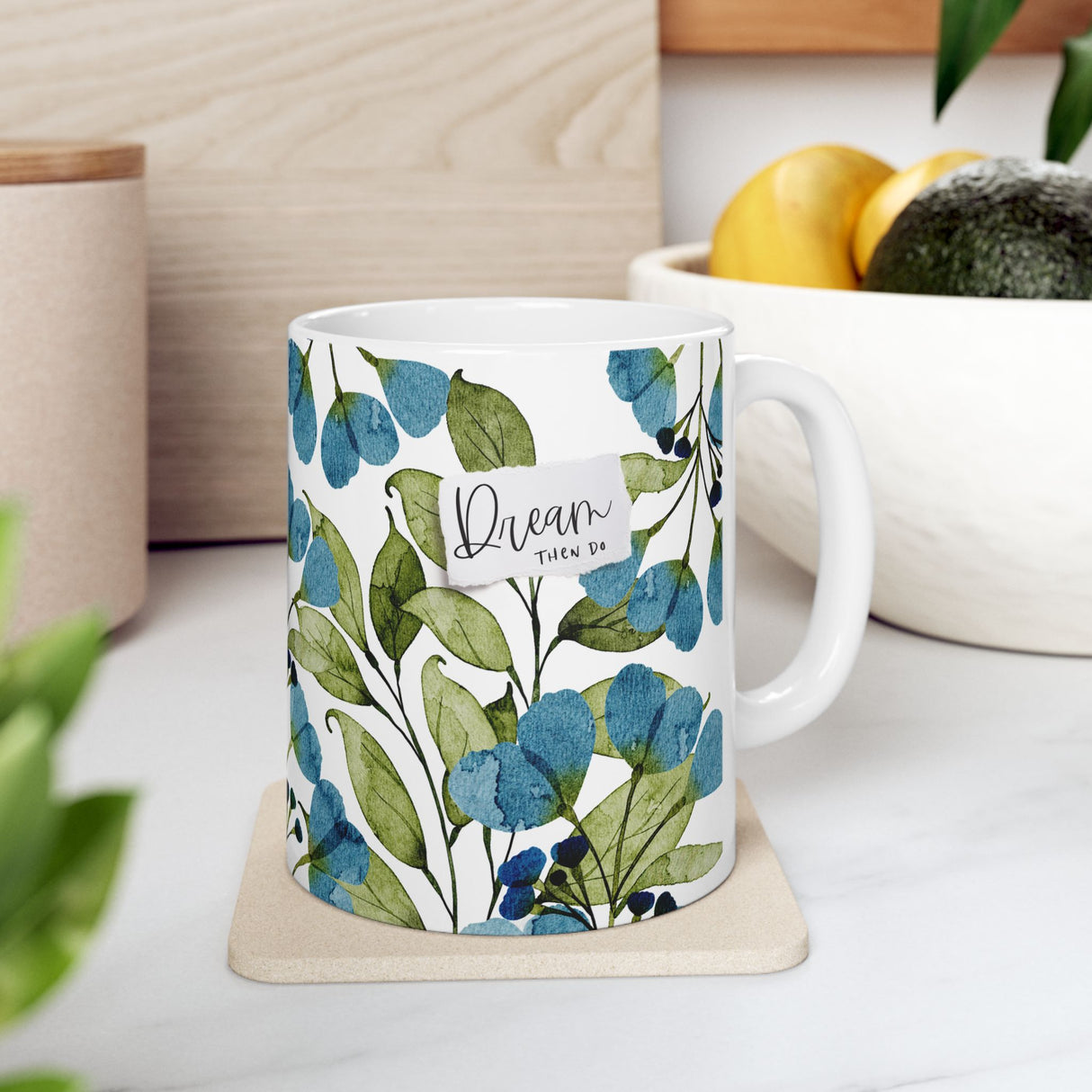 “Dream, Then Do” Mug – 11oz Inspirational Ceramic Coffee Mug