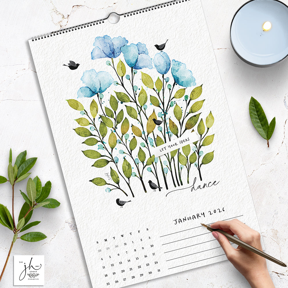 Start Where You Are 2026 Wall Calendar by Joy Hall (USA Shipping Only)