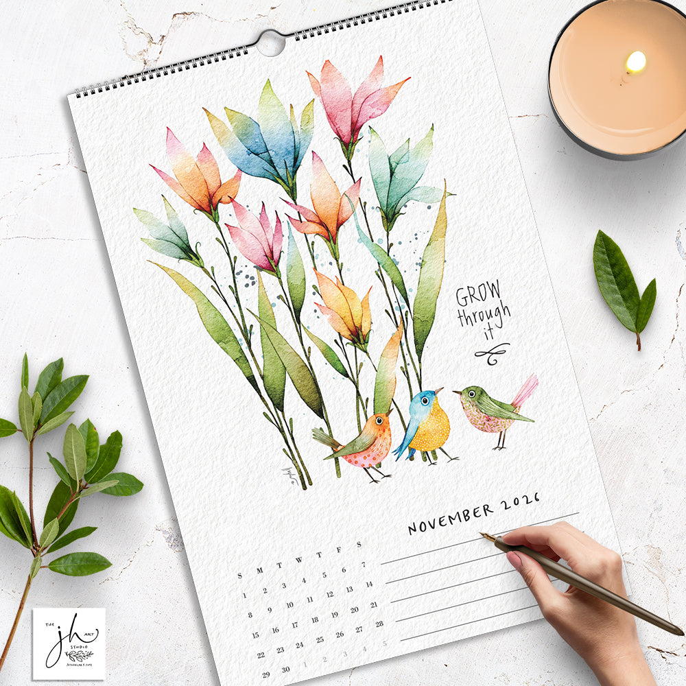 Start Where You Are 2026 Wall Calendar by Joy Hall (USA Shipping Only)