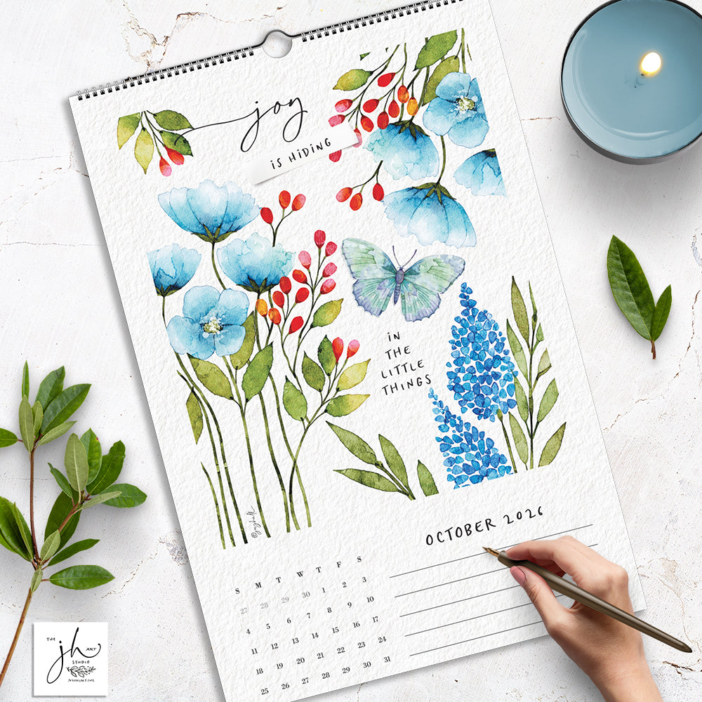 Start Where You Are 2026 Wall Calendar by Joy Hall (USA Shipping Only)