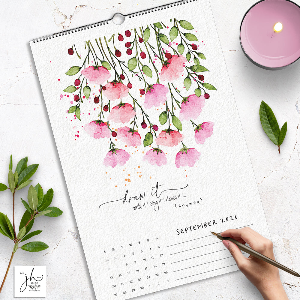 Start Where You Are 2026 Wall Calendar by Joy Hall (USA Shipping Only)