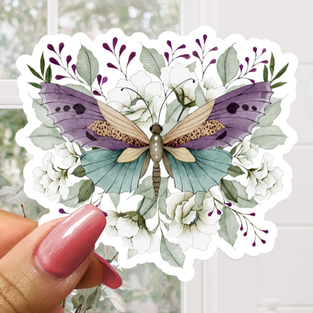 BUTTERFLY GARDEN Sticker, 3x3
