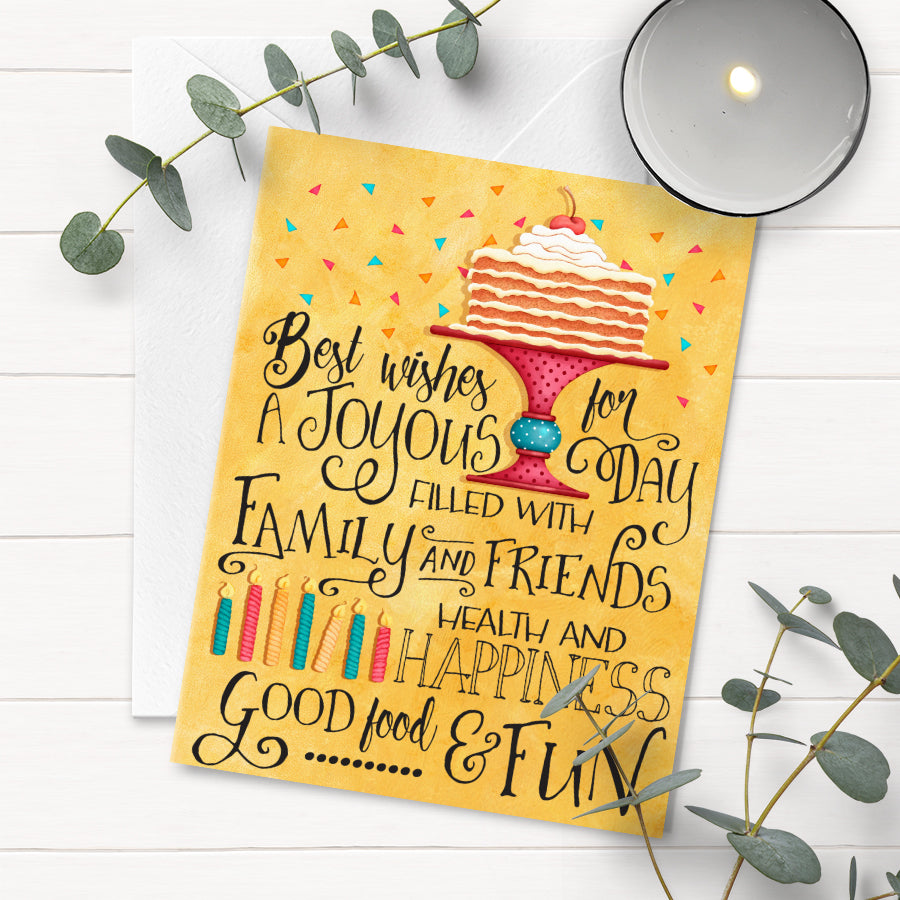 Best Wishes BIRTHDAY Greeting Card