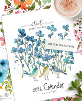 2026 Start Where You Are |  Printable | 8.5x11 | Calendar