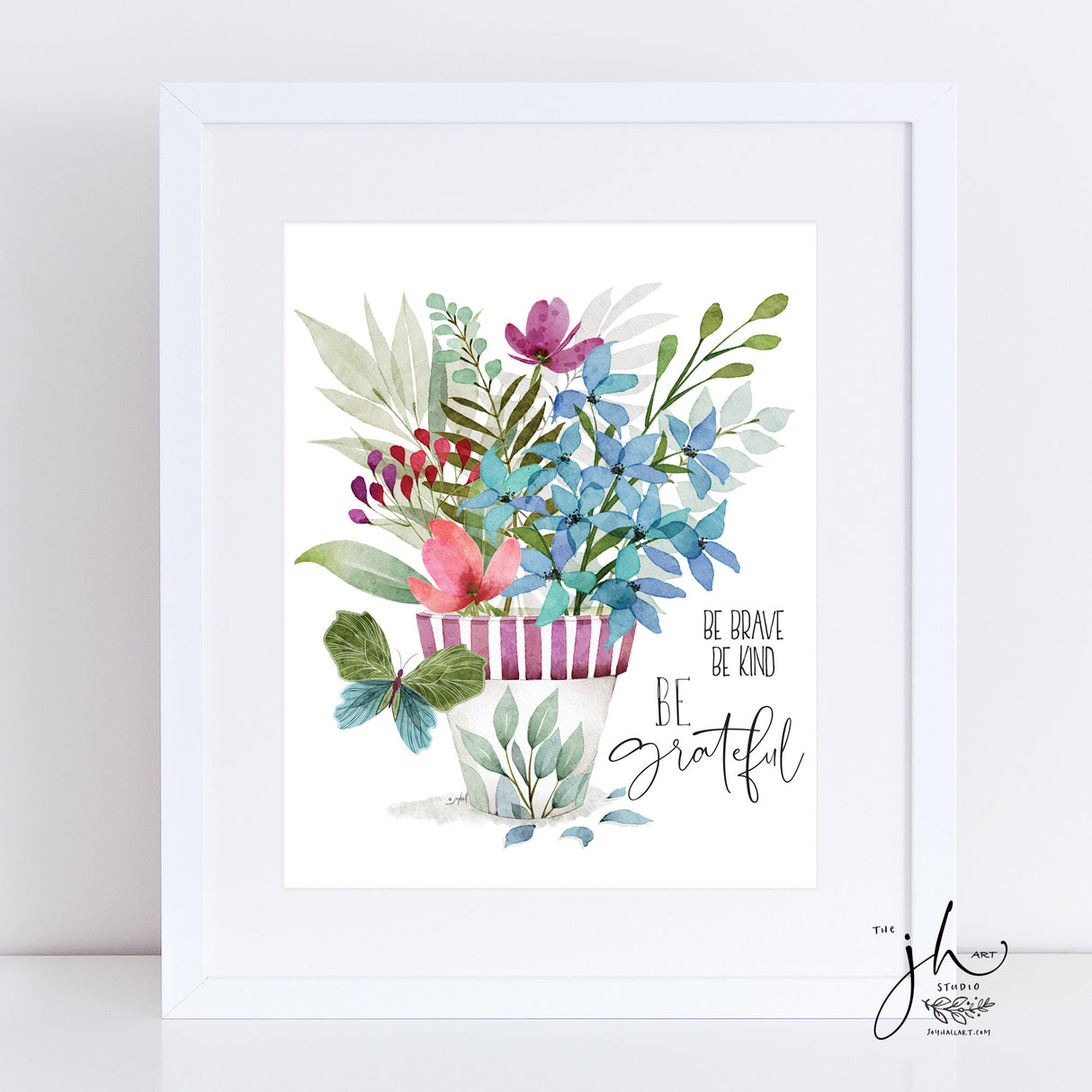 Be Grateful Floral Print
