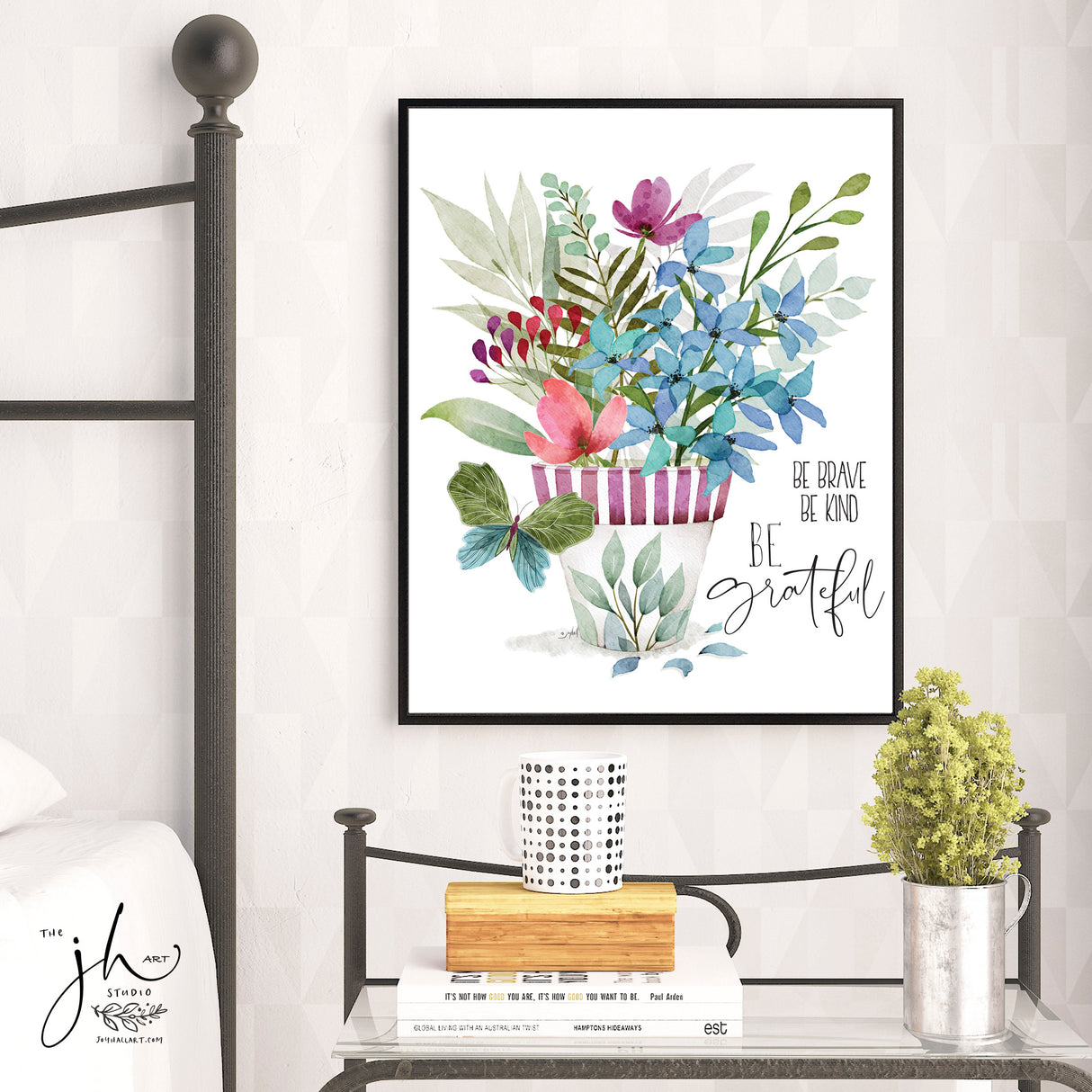 Be Grateful Floral Print