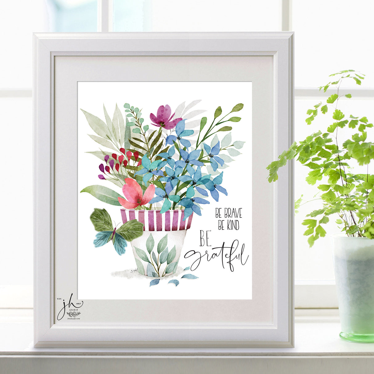 Be Grateful Floral Print