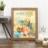 Find Gratitude, Find Happiness Art Print