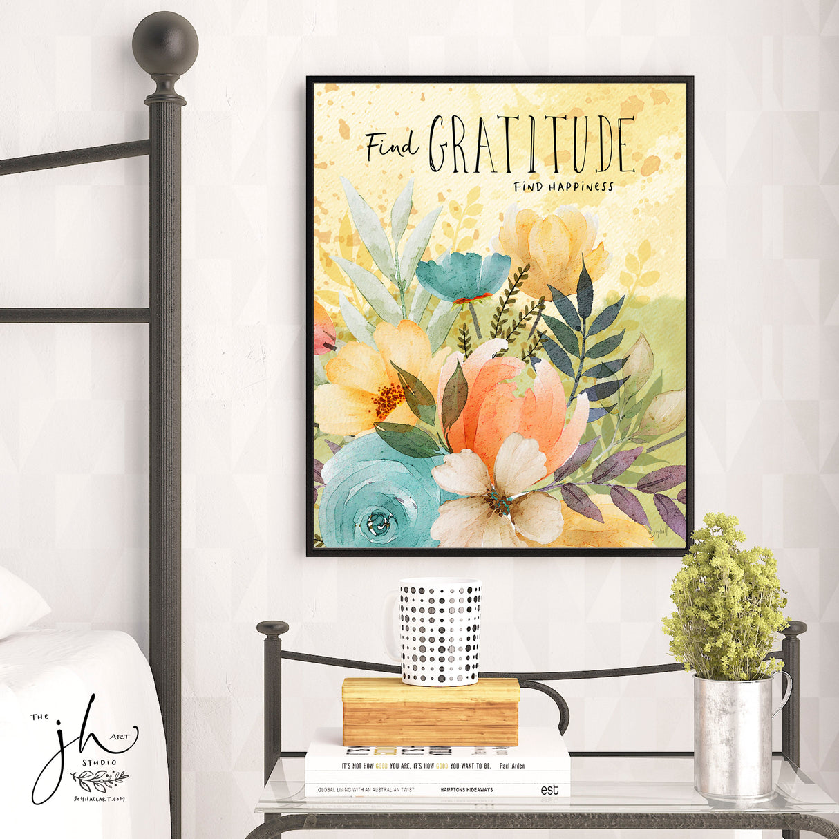 Find Gratitude, Find Happiness Art Print
