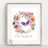 Grow Floral Print