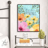 Let Your Dreams Be Your Wings Art Print